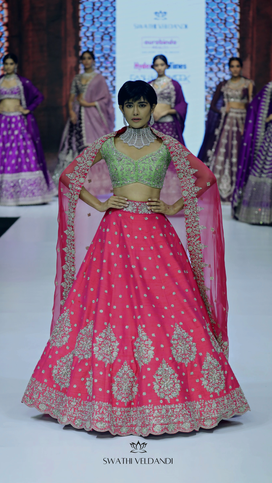 Cascade Lehenga Set