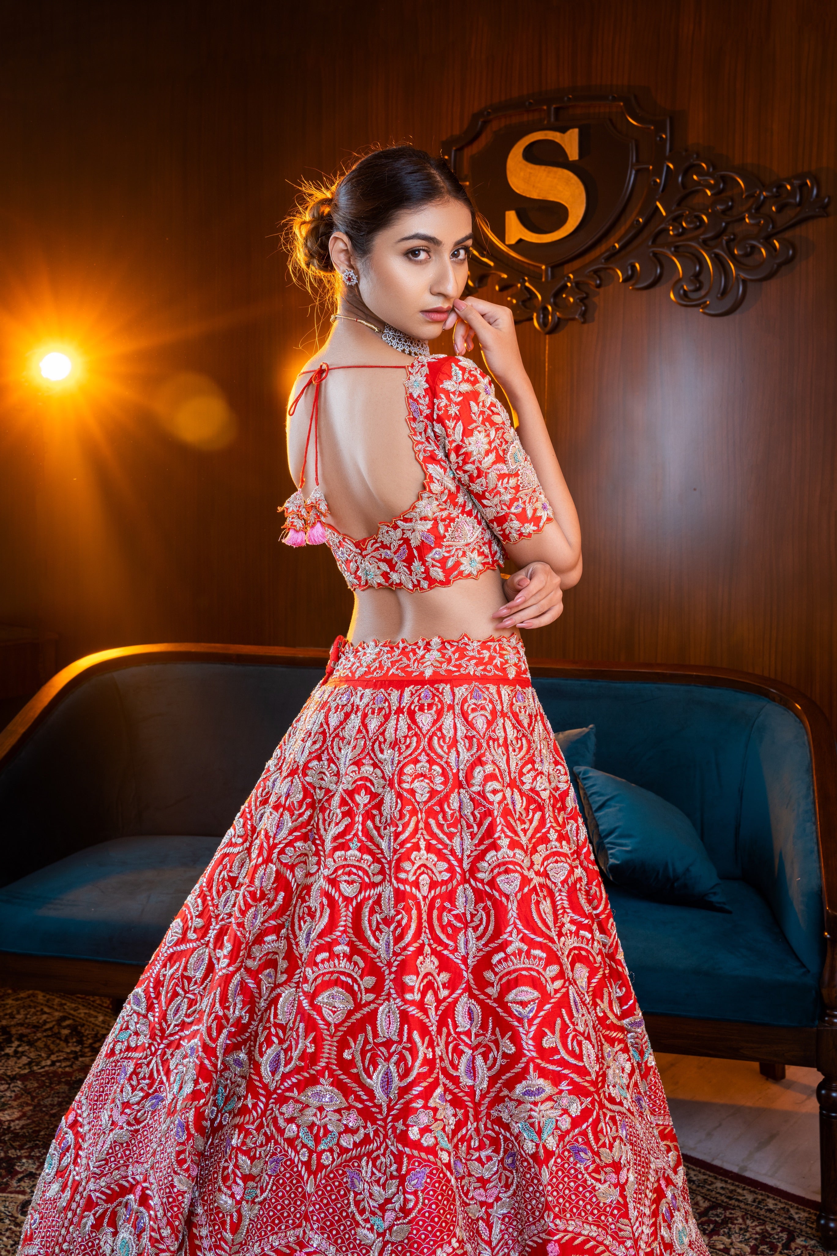 Bold Blossoms  Lehenga Set