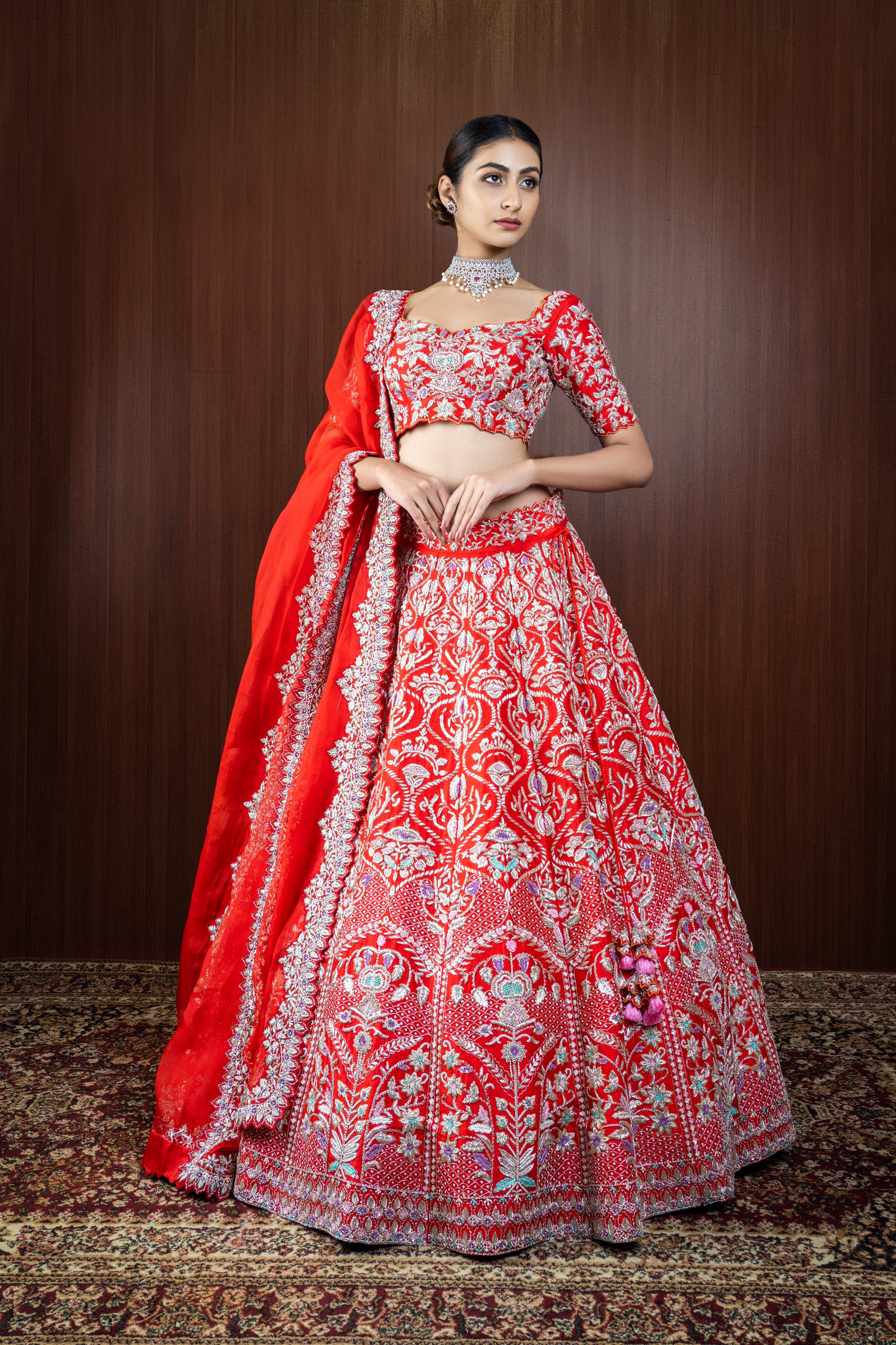 Bold Blossoms  Lehenga Set