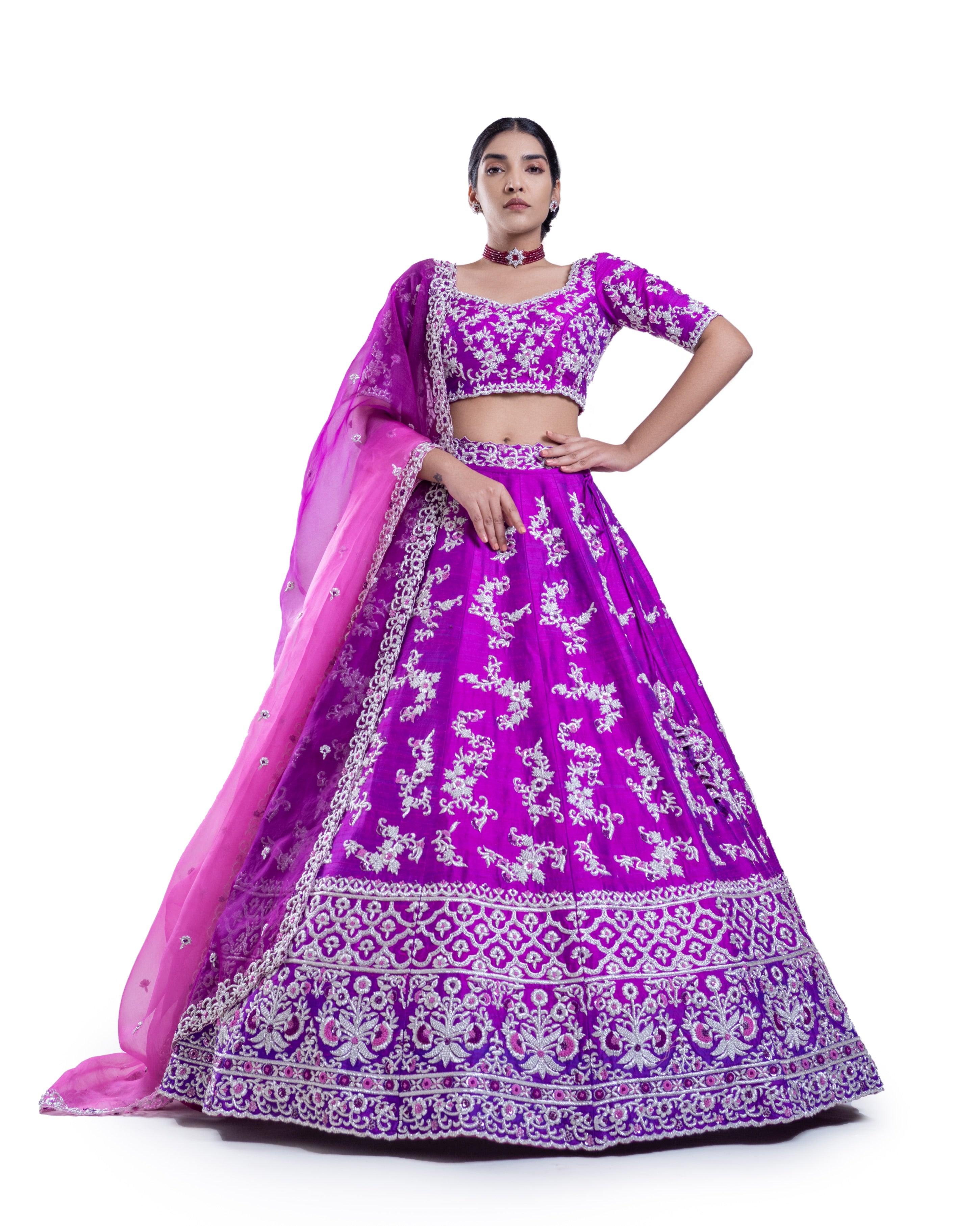 Cultural Mosiac Lehenga Set