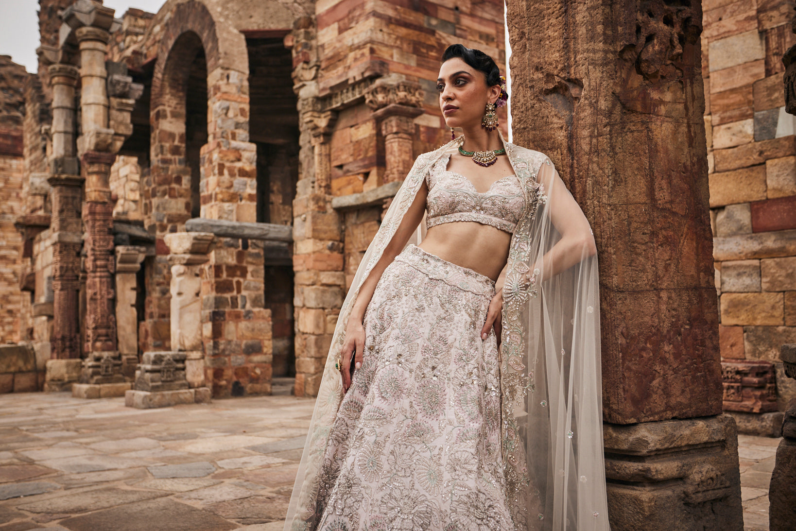 Frost Bridal lehenga set