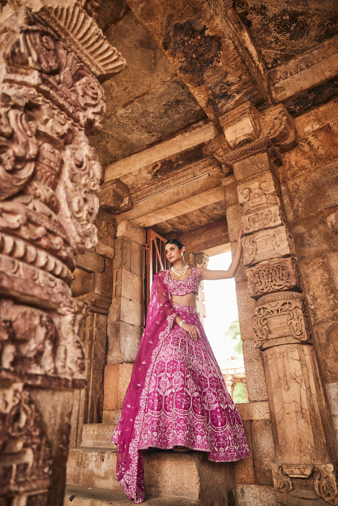 Sanguine bridal lehenga set