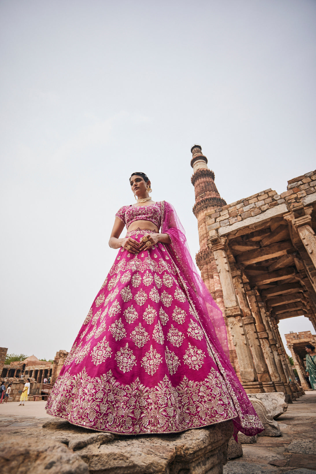 Rubicund bridal lehenga set