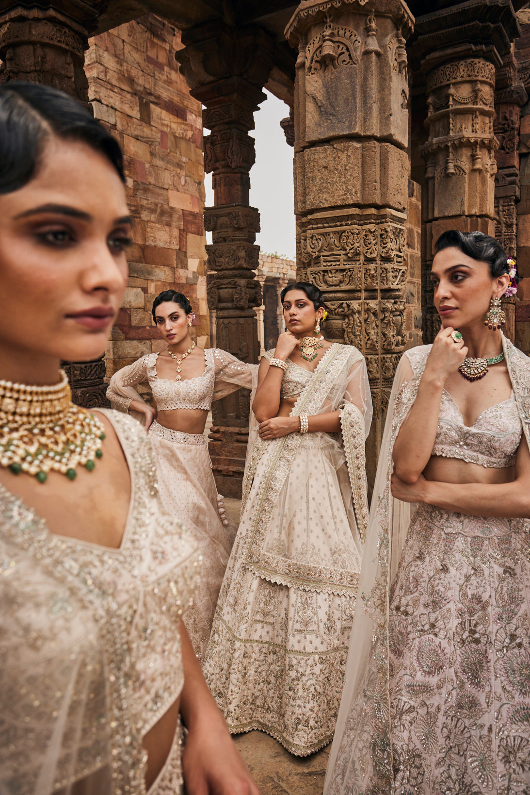 Alabaster bridal Lehenga set 