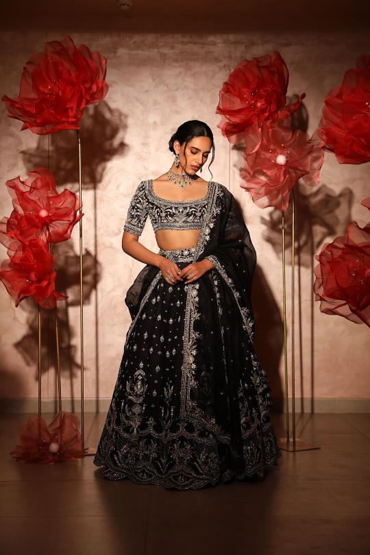 Classy Black Lehenga Set