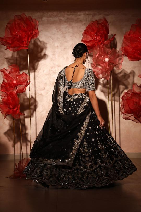 Classy Black Lehenga Set