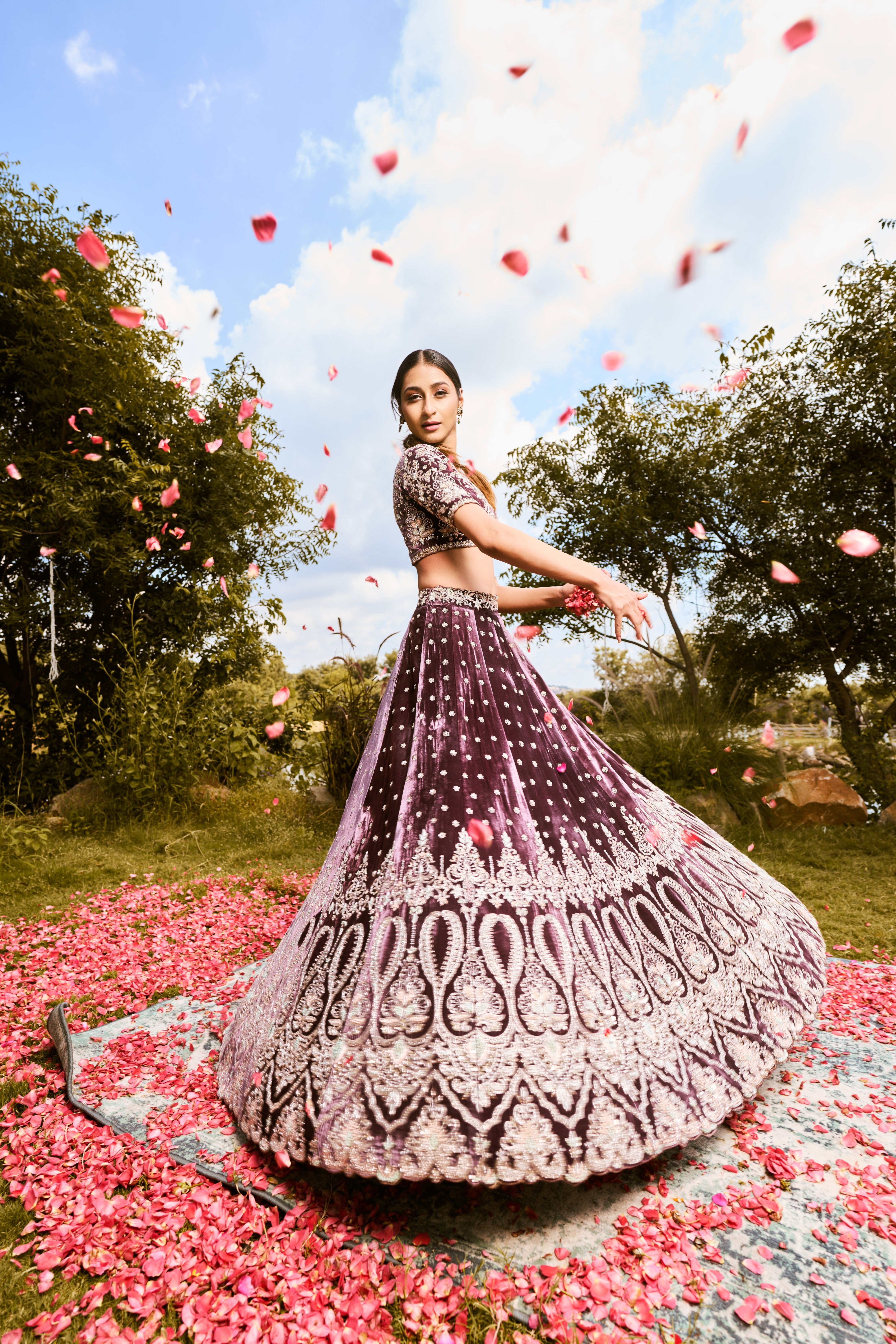 Vows of Velvet Lehenga Set1