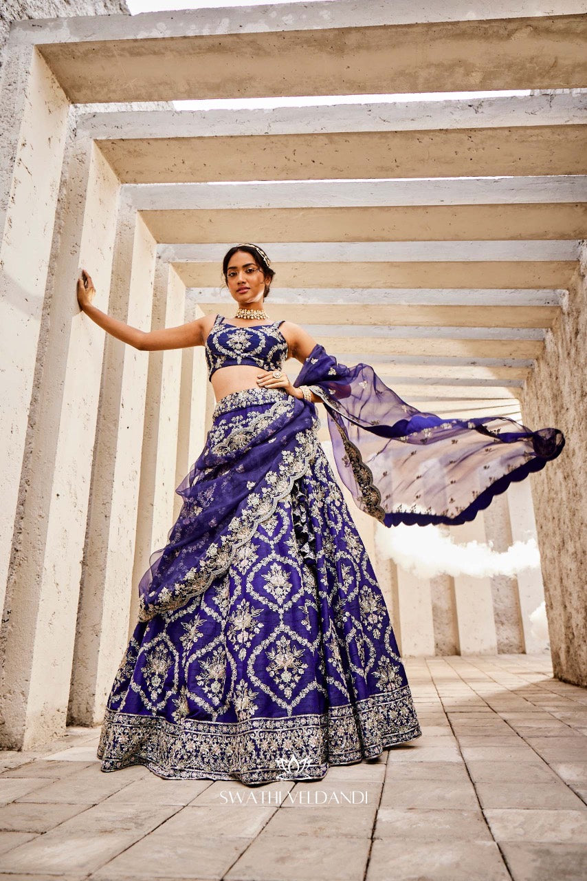 Sapphire Skies Lehenga Set