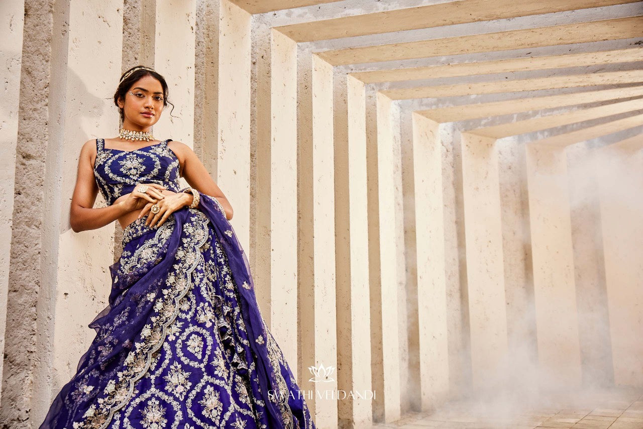 Sapphire Skies Lehenga Set