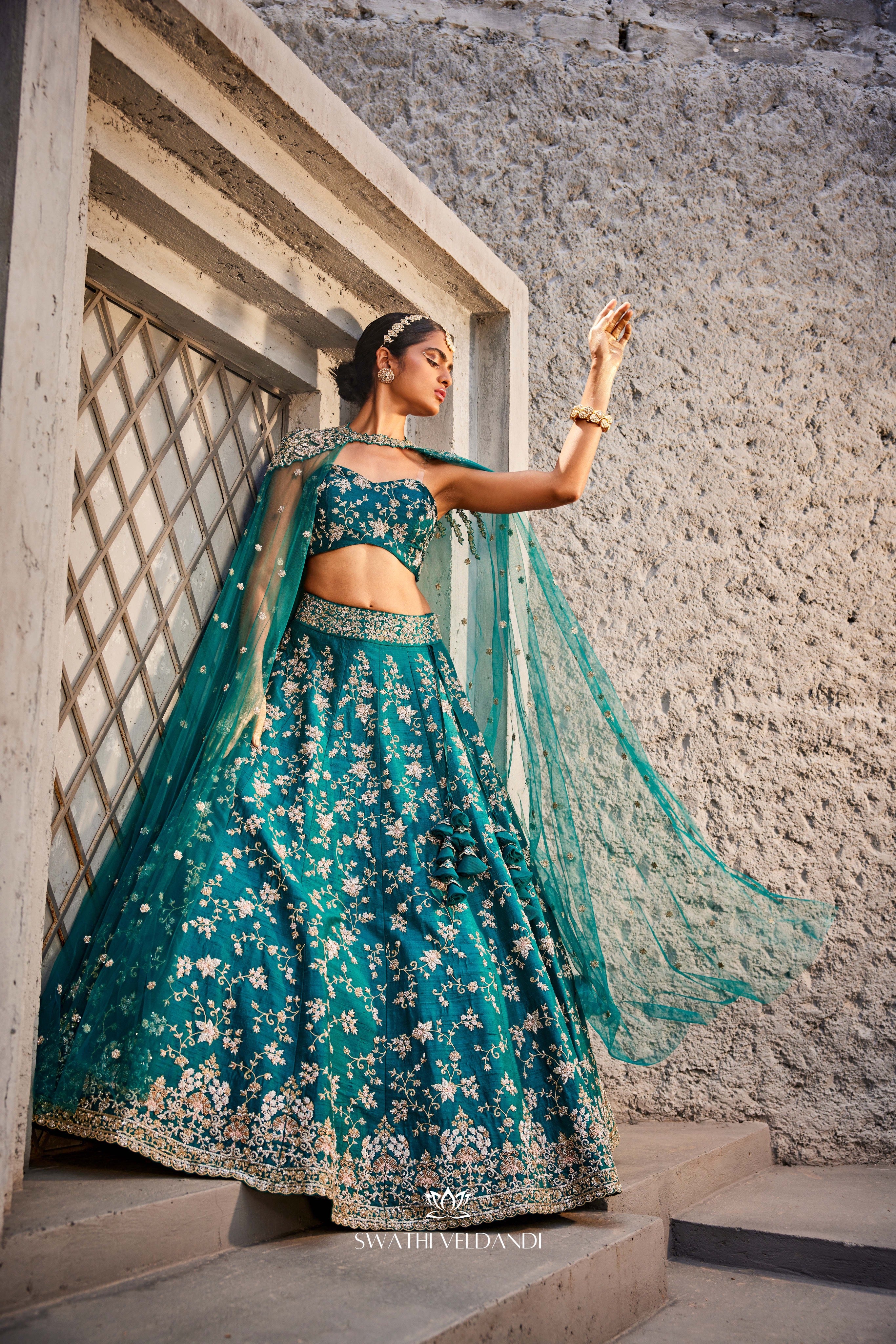 Aqua Arora Lehenga Set