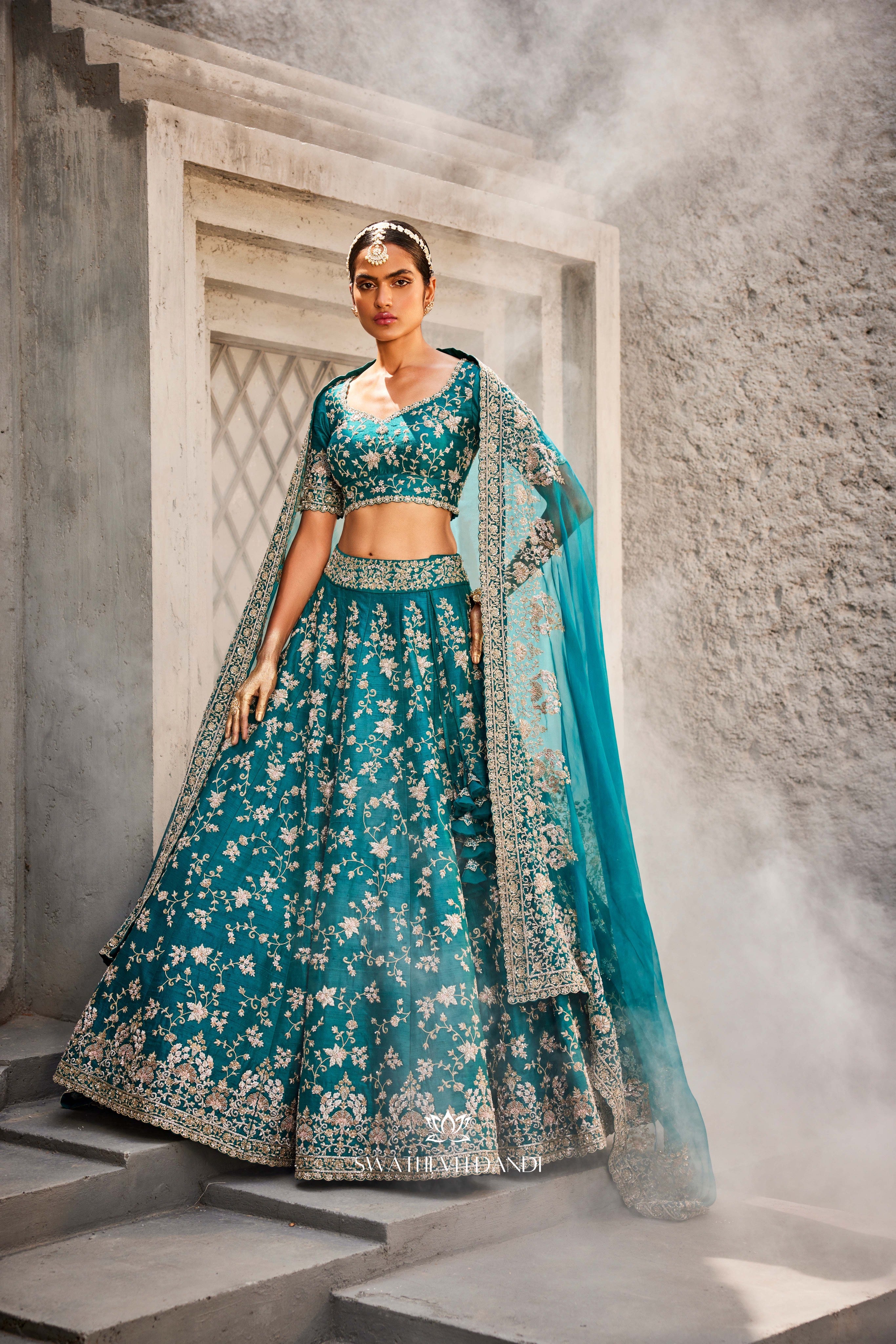 Aqua Arora Lehenga Set