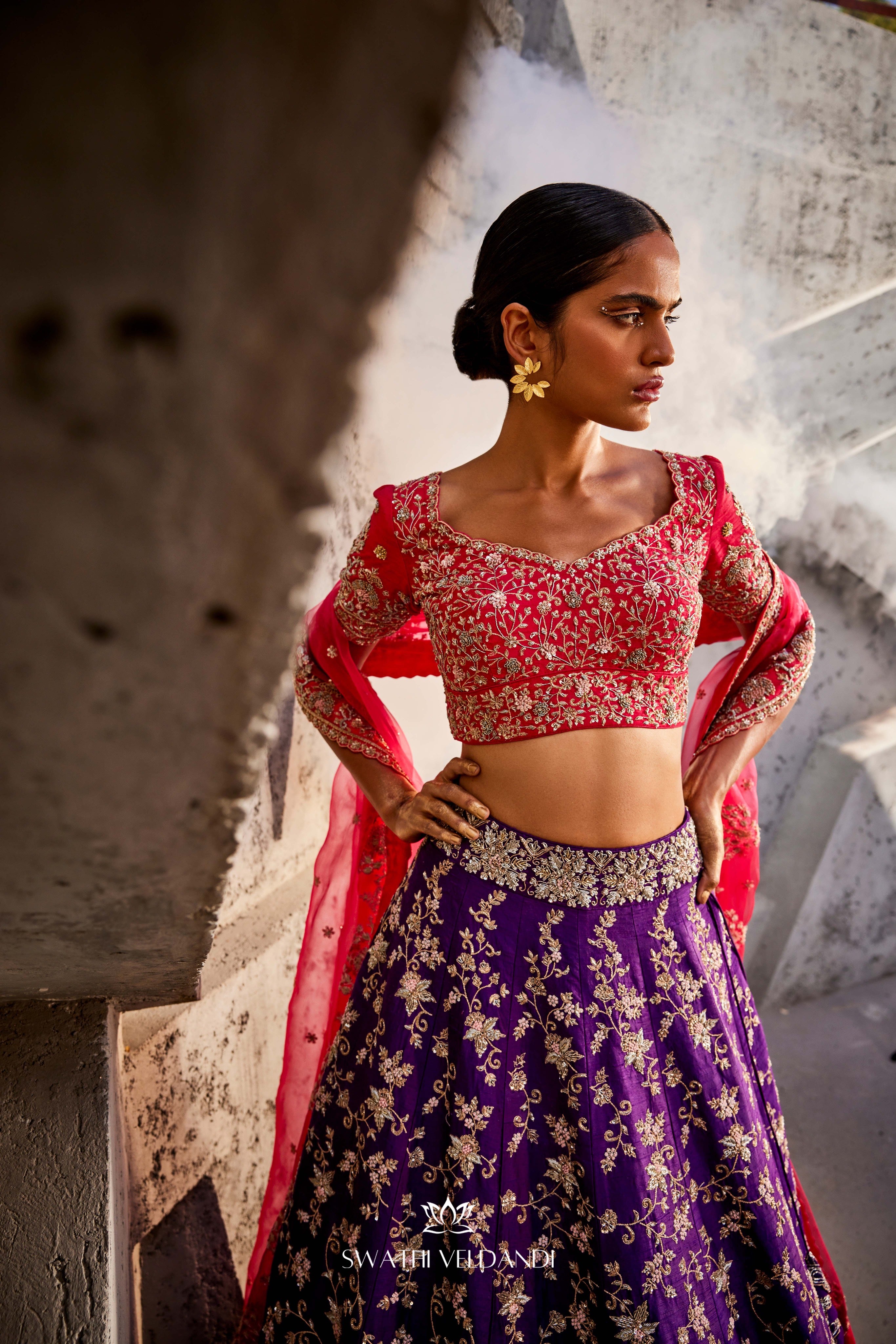 Majestic Mosiac Lehenga Set