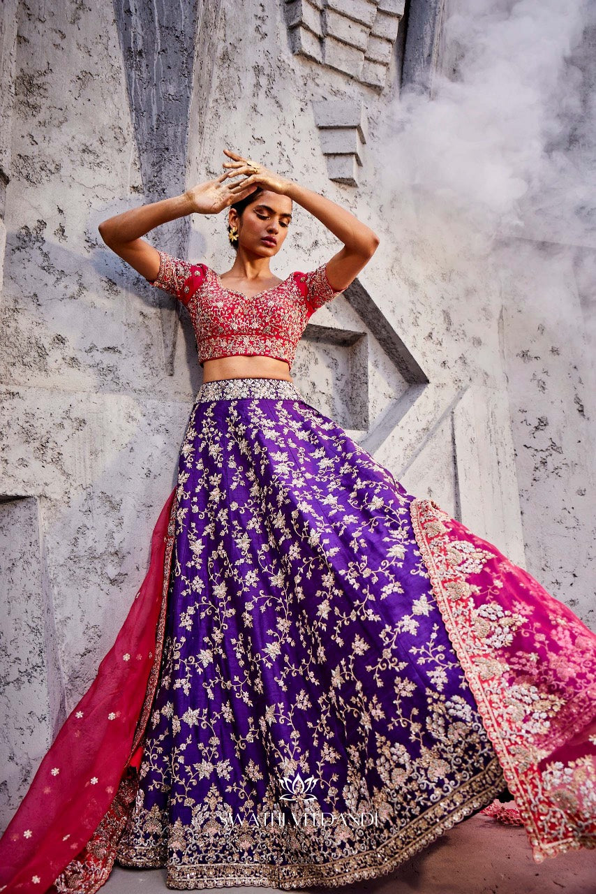 Majestic Mosiac Lehenga Set