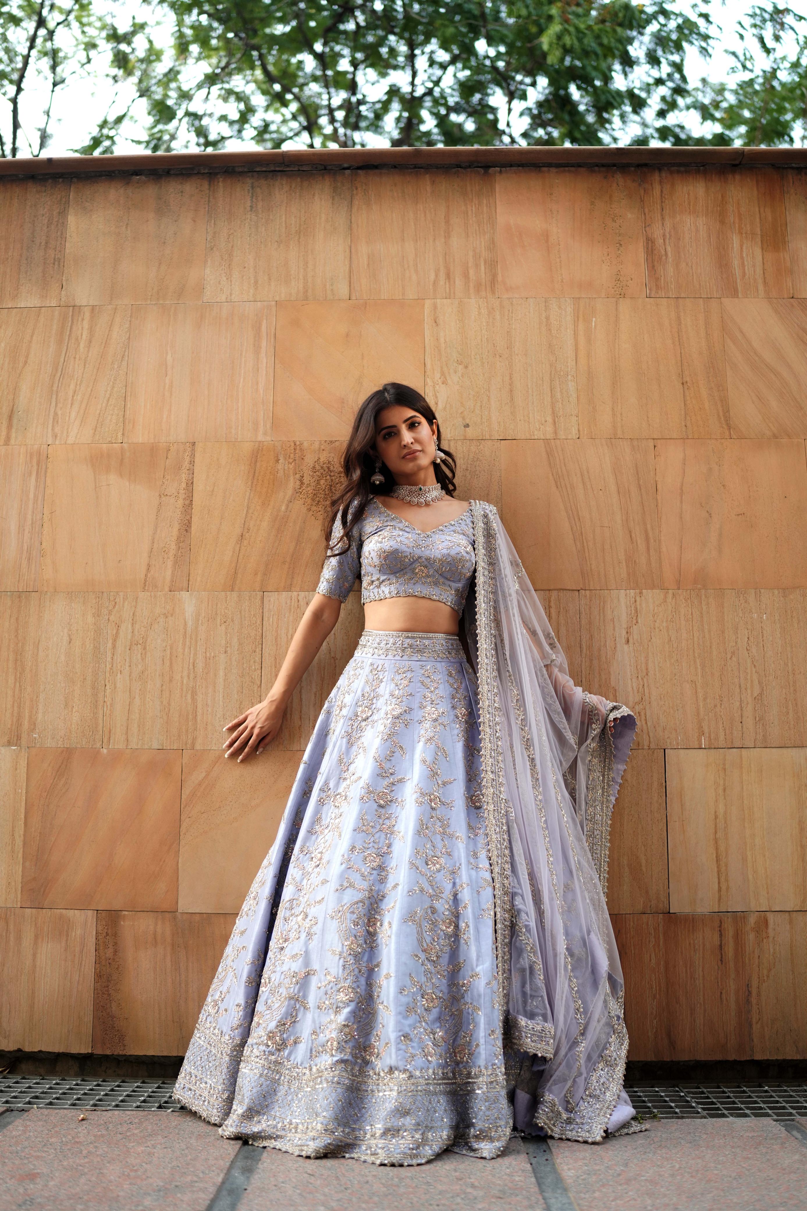 Lavender lehenga set