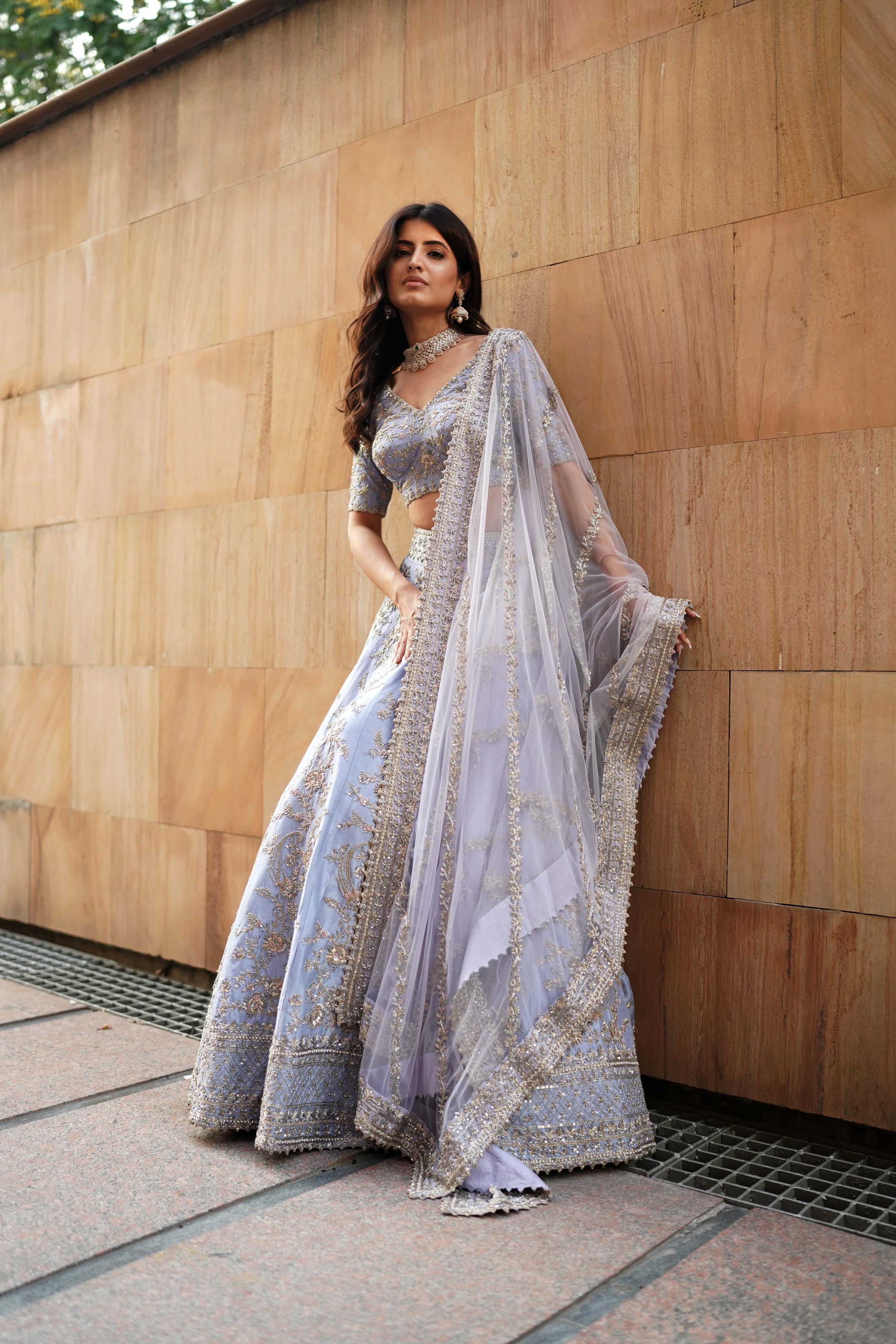 Lavender lehenga set