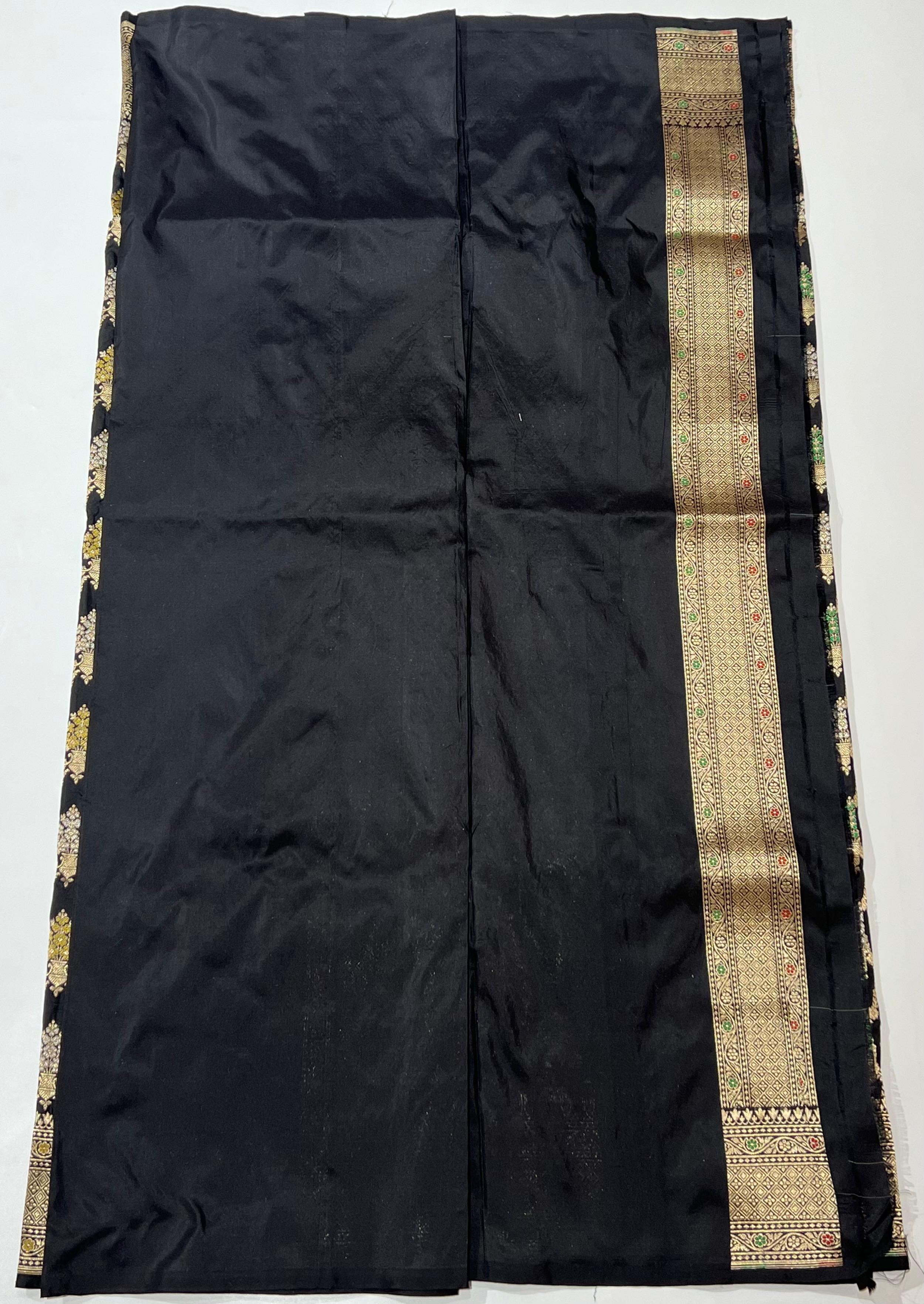 Black Banarasi saree