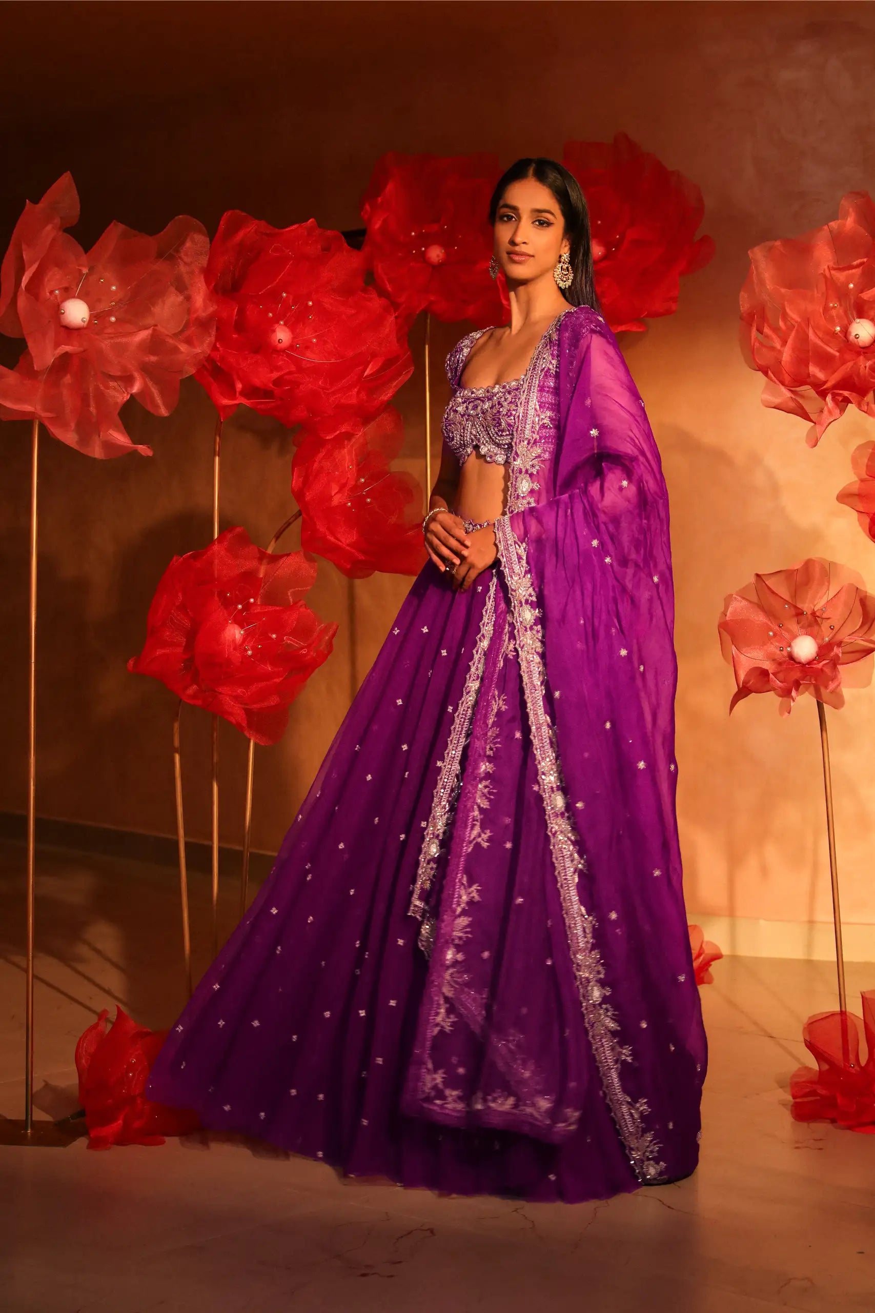 Mighty Purple Lehenga Set